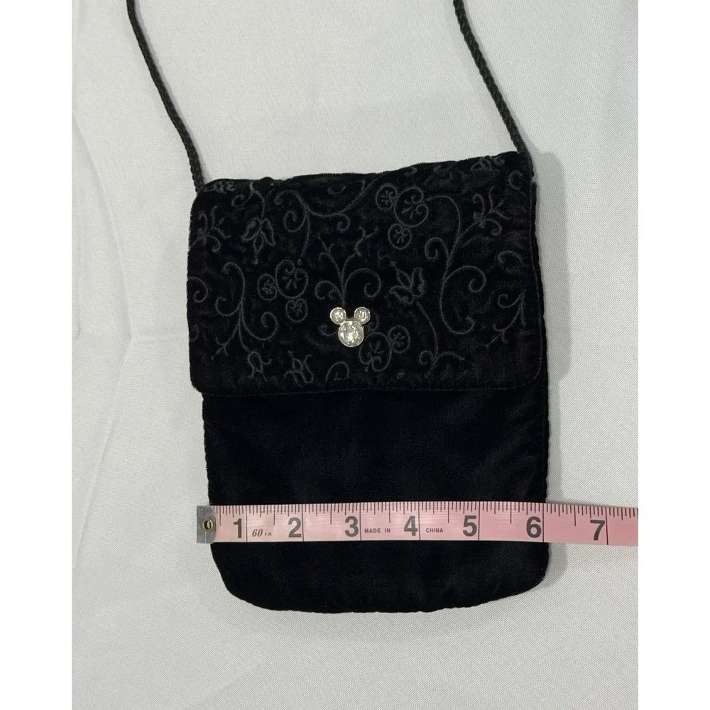 Black Disney Store Purse‎ With Mickey Mouse Accent EUC